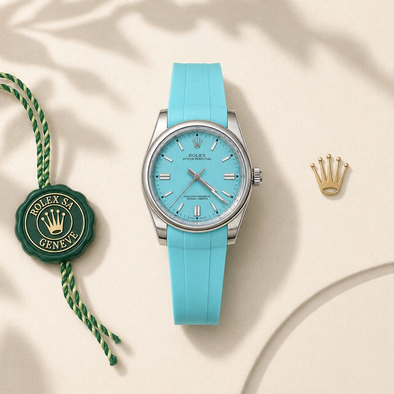 Rolex oyster perpetual tiffany blue edition