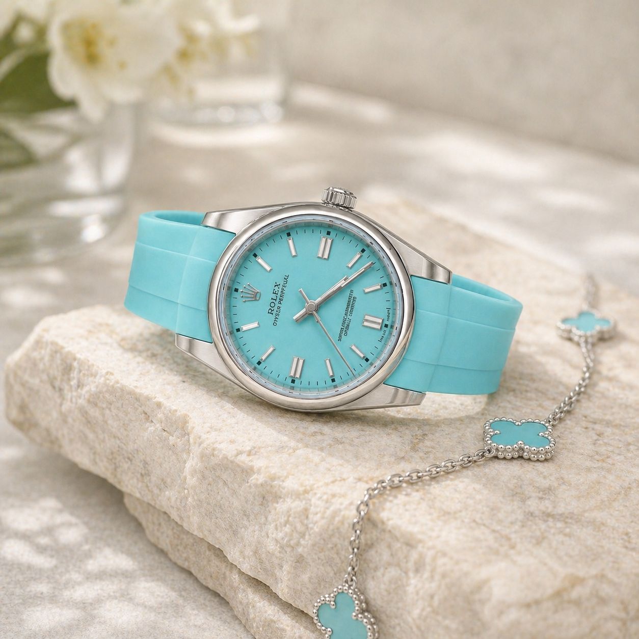 Rolex oyster perpetual tiffany blue edition