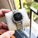 Guess Tapestry Silver Black Dial