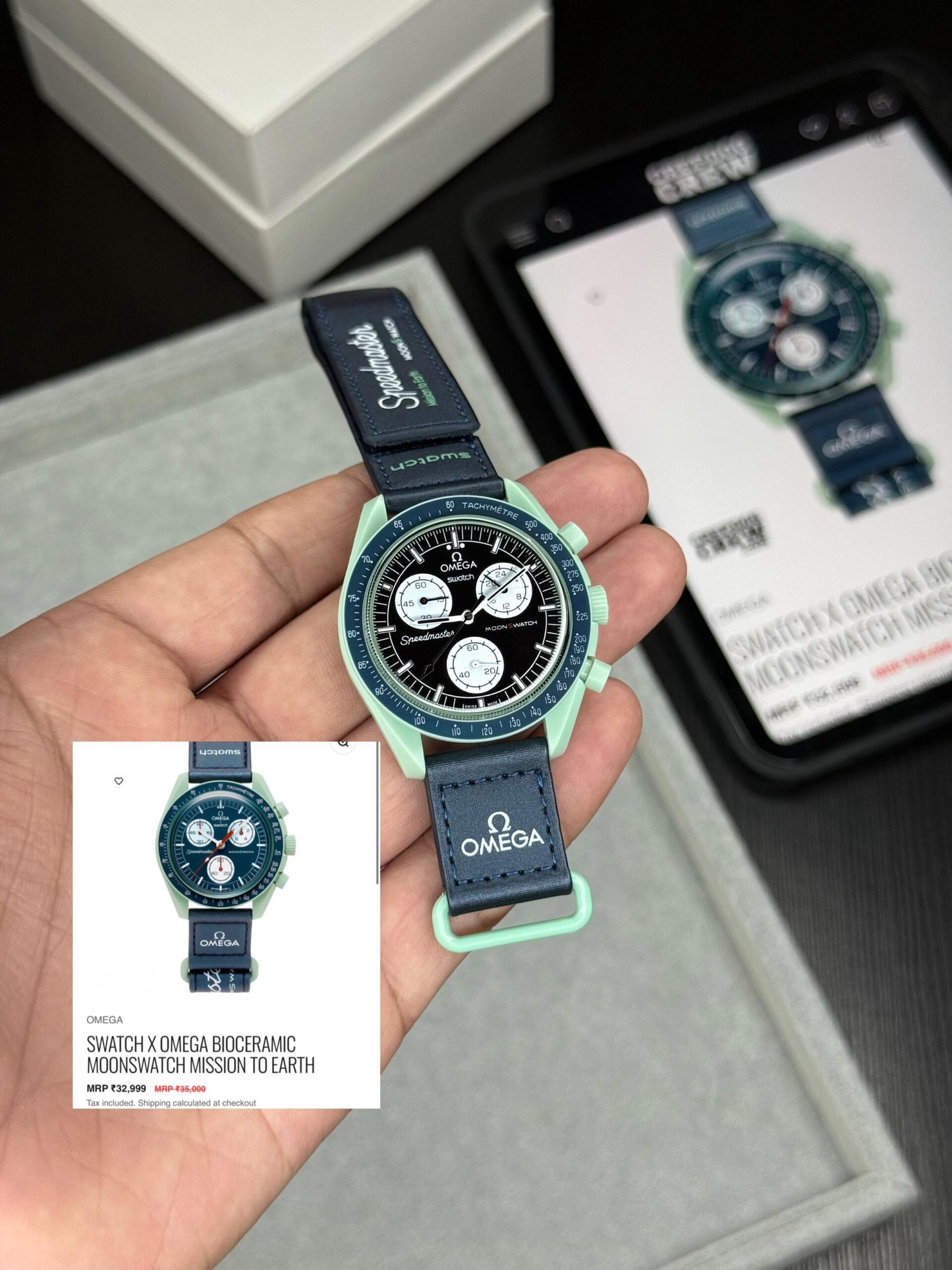 Omega X Swatch Moonswatch Blue Speedmaster