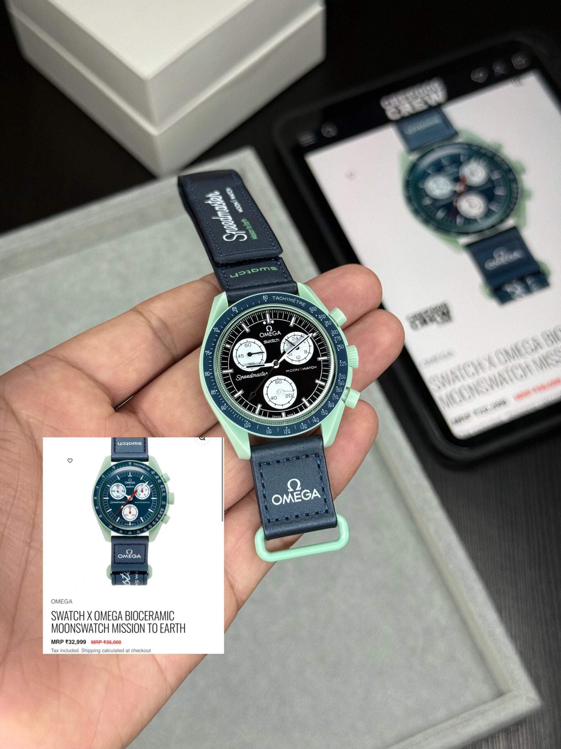 Omega X Swatch Moonswatch Blue Speedmaster