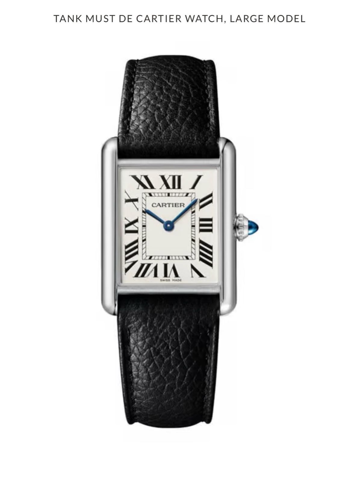 Cartier Tank WSTA0136 White Dial
