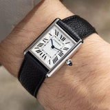 Cartier Tank WSTA0136 White Dial