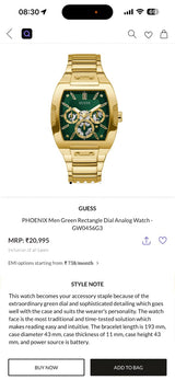Guess Phoenix GW0456G3 Gold Dial