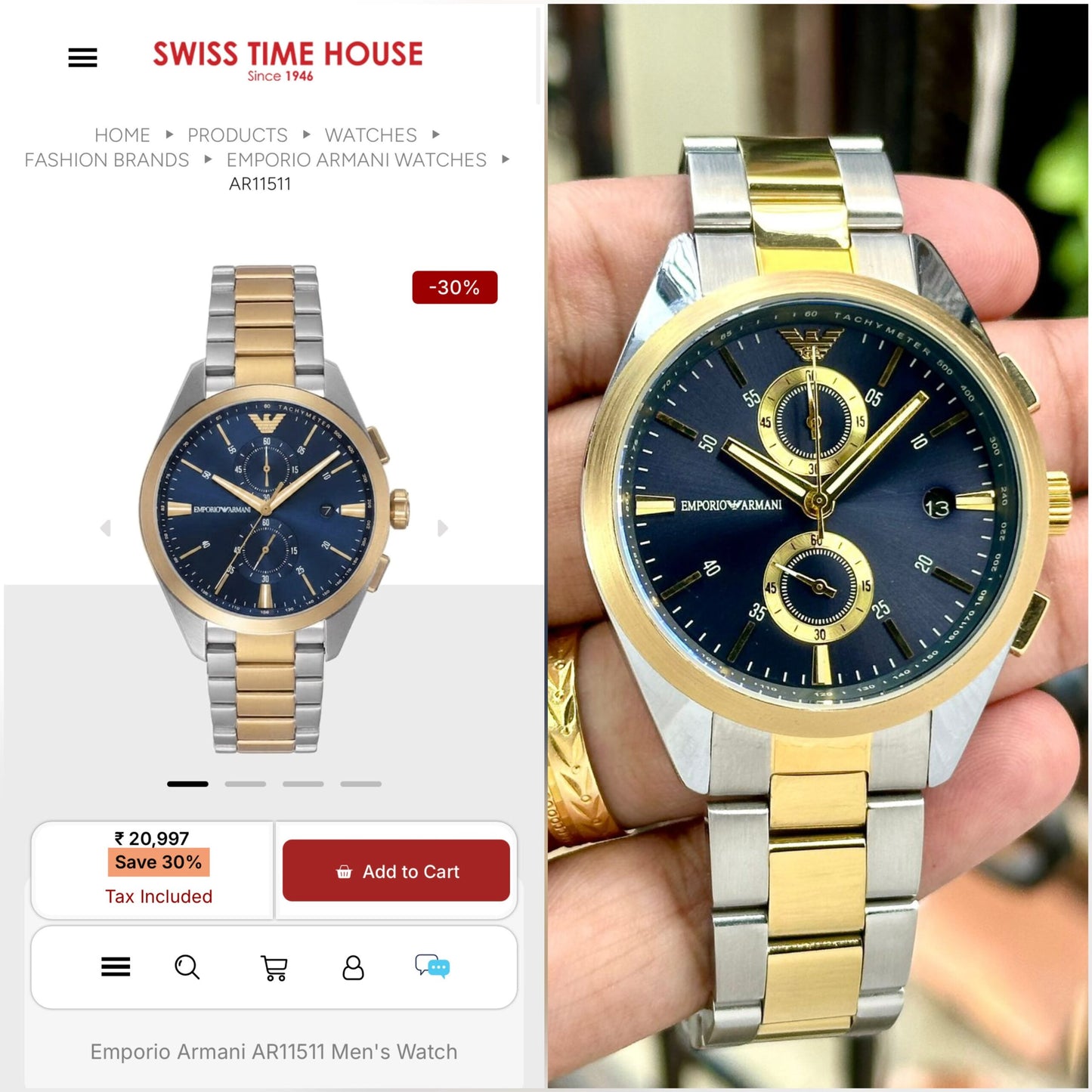 Emporio Armani AR11511 Chronograph Series