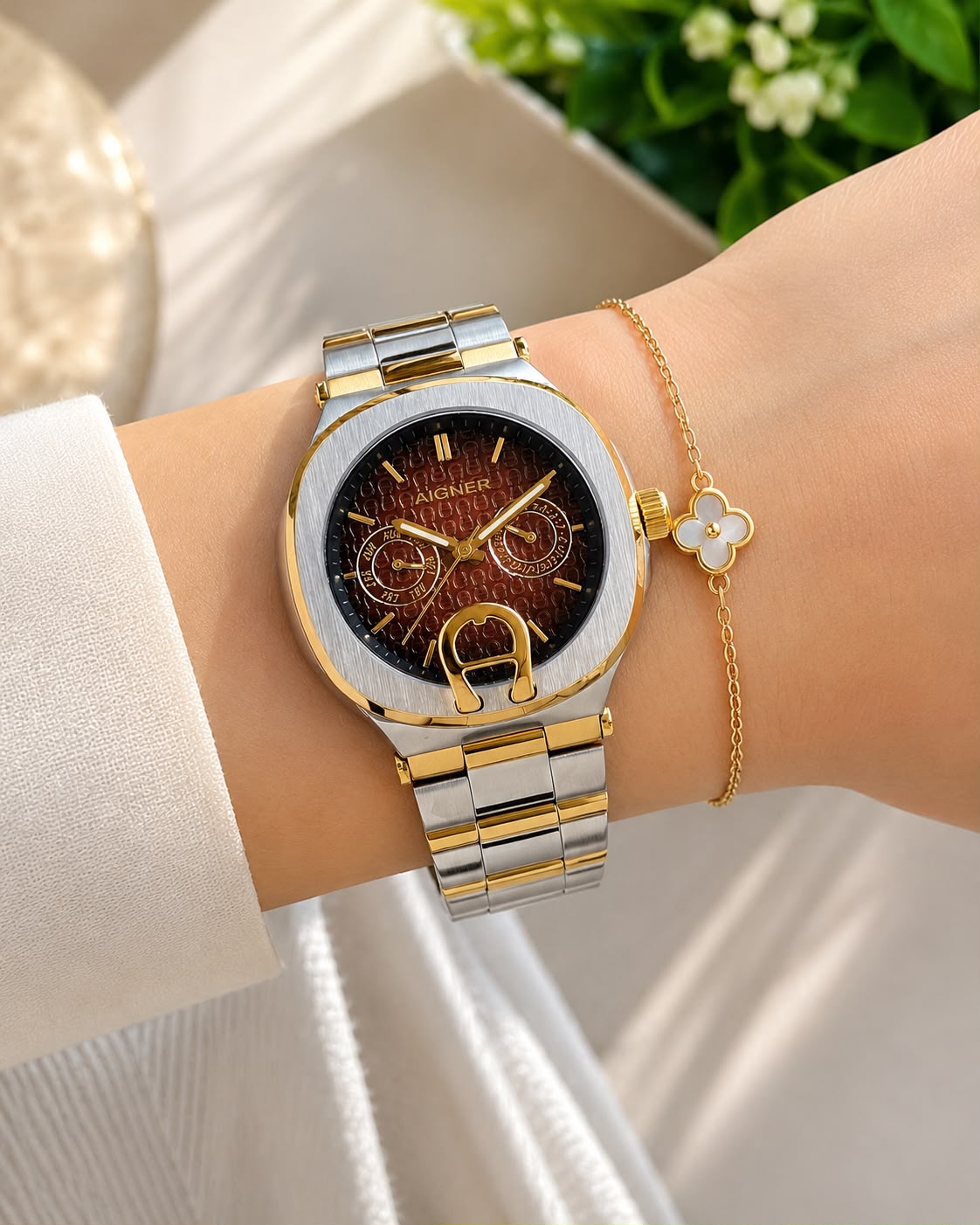 Aigner Taviano Multifunction Brown Dial
