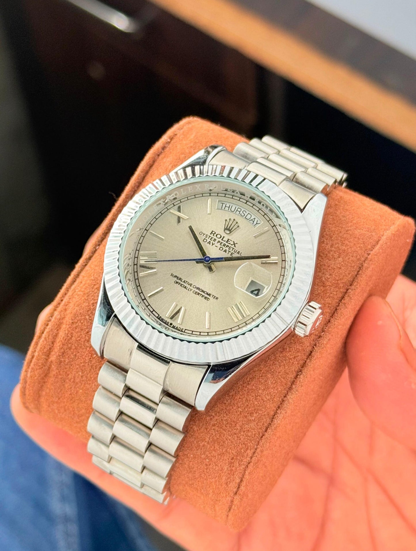 Rolex Oyster Perpetual Day-Date Grey Dial