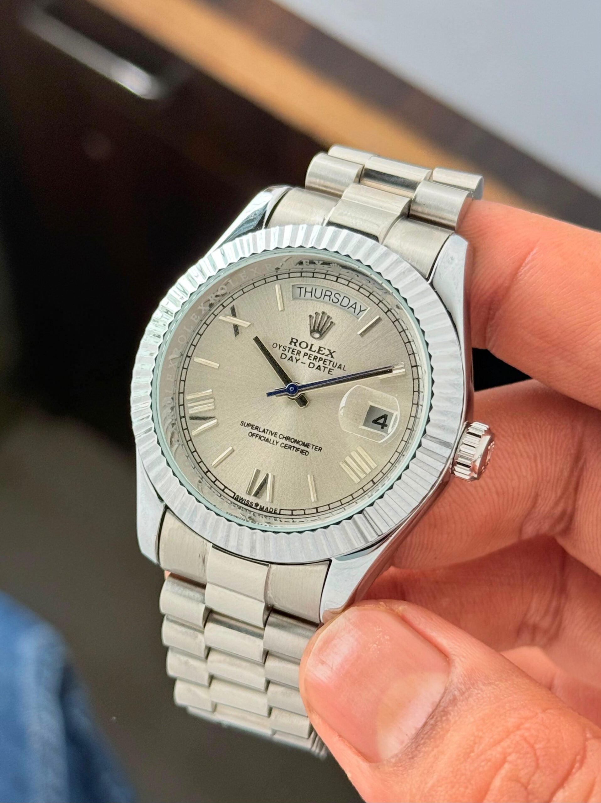 Rolex Oyster Perpetual Day-Date Grey Dial