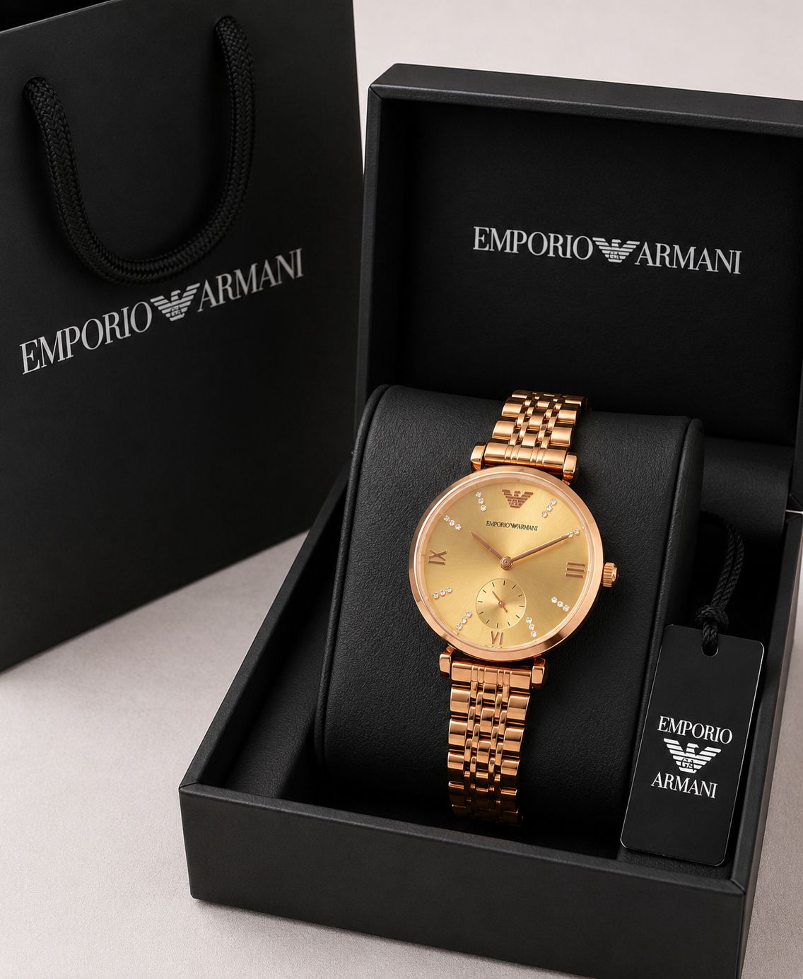 Emporio Armani Slim Golden Dial