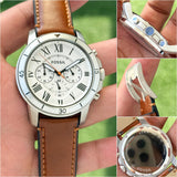 Fossil Classic White Dial Chronograph