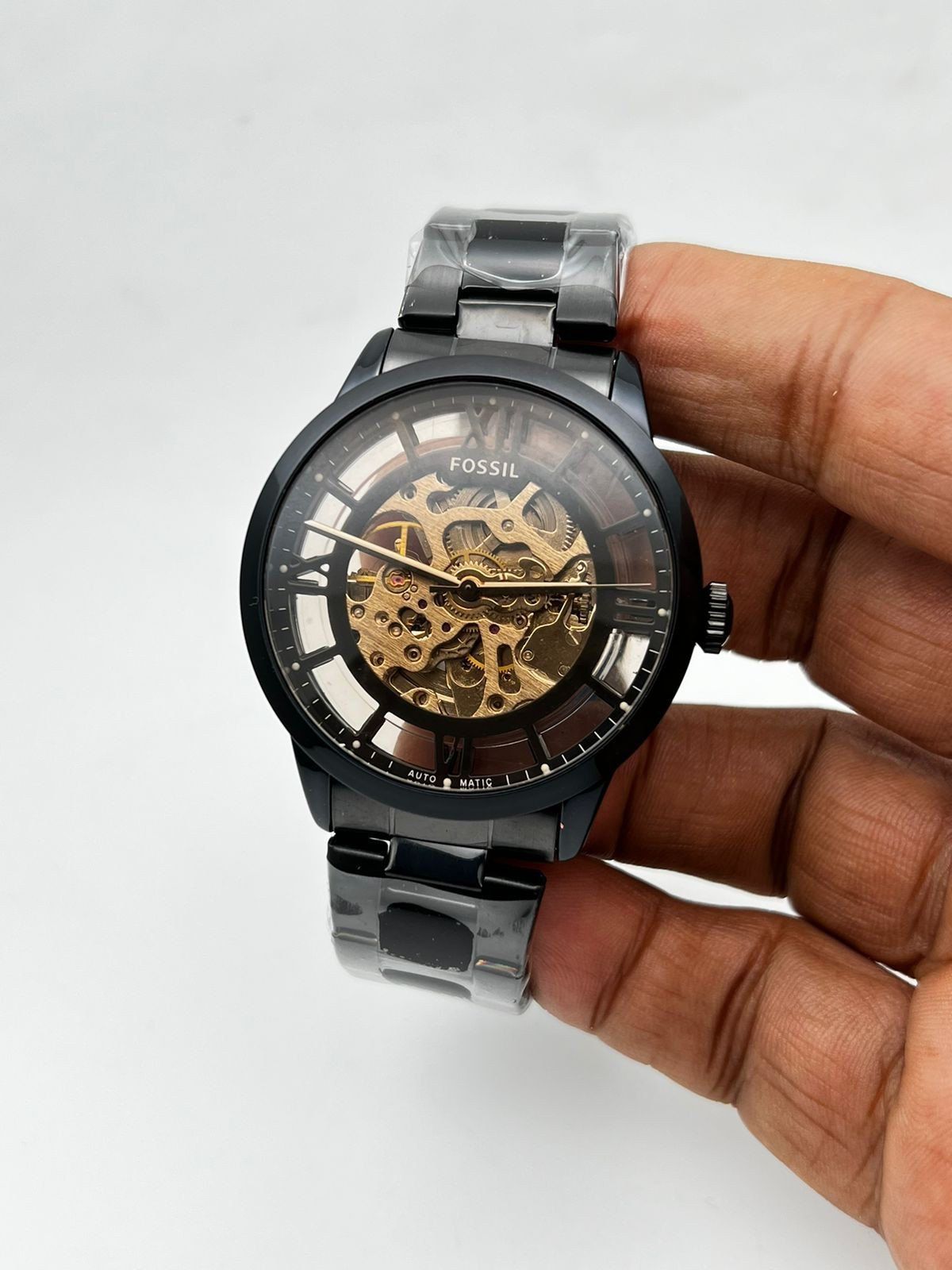 Fossil Machine Automatic Skeleton Black