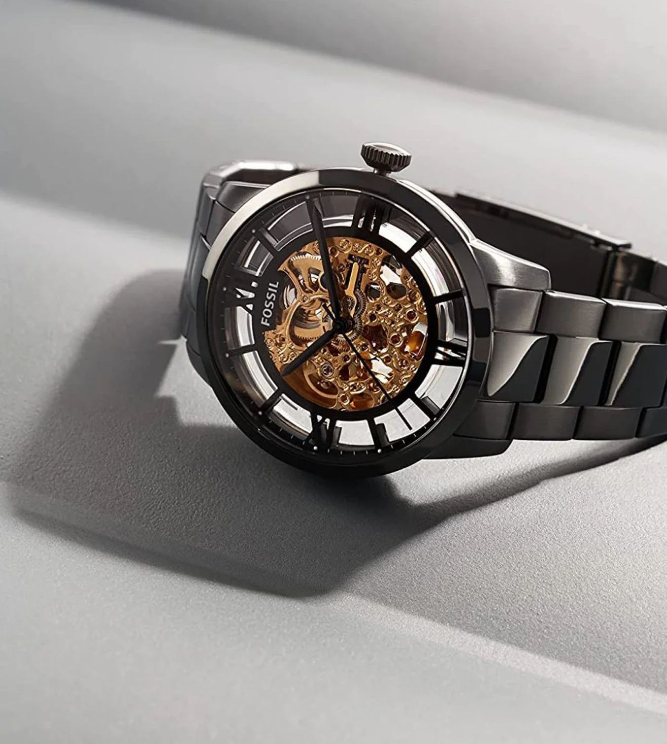 Fossil Machine Automatic Skeleton Black