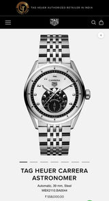 Tag Heuer Carrera Astronomer Silver