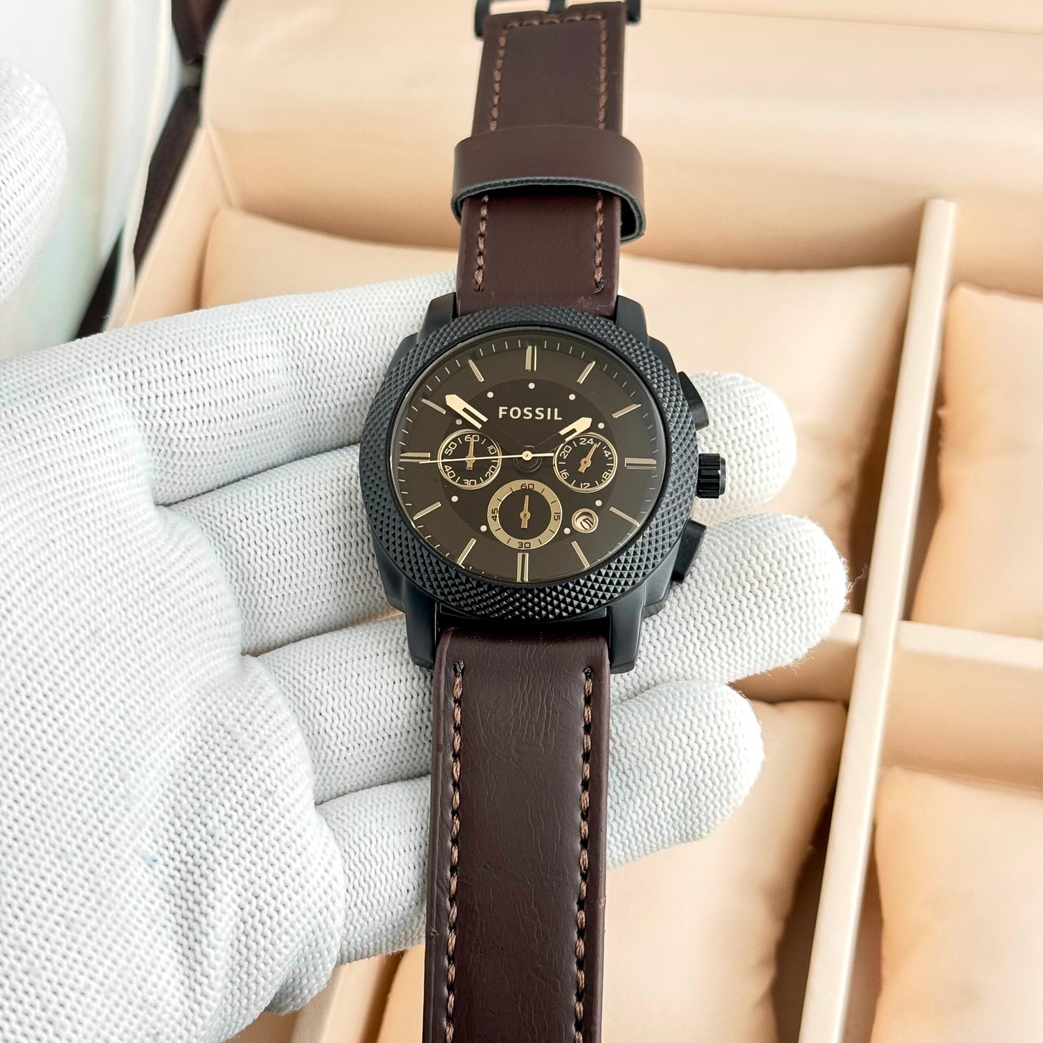 Fossil Premium Chronograph Leather Edition