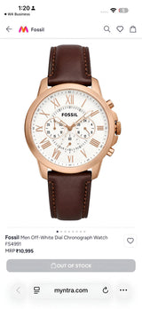 Fossil Roman Chronograph Brown