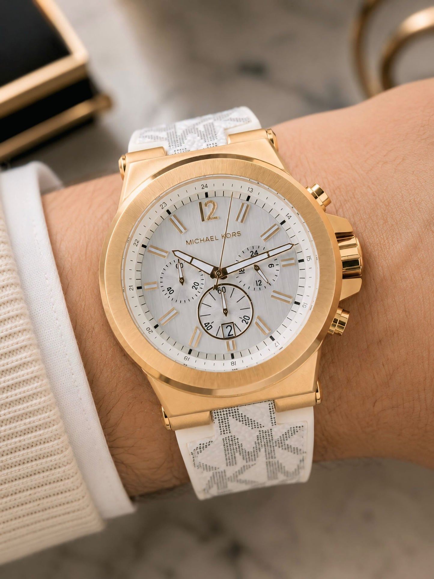 Michael Kors Dylan White Gold Edition