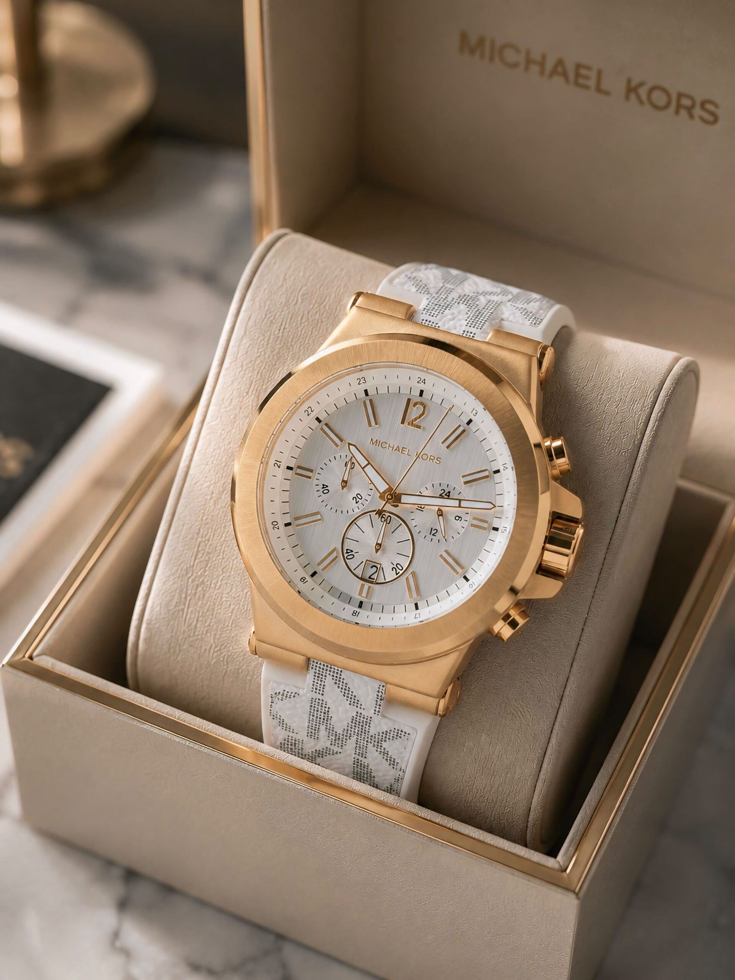 Michael Kors Dylan White Gold Edition