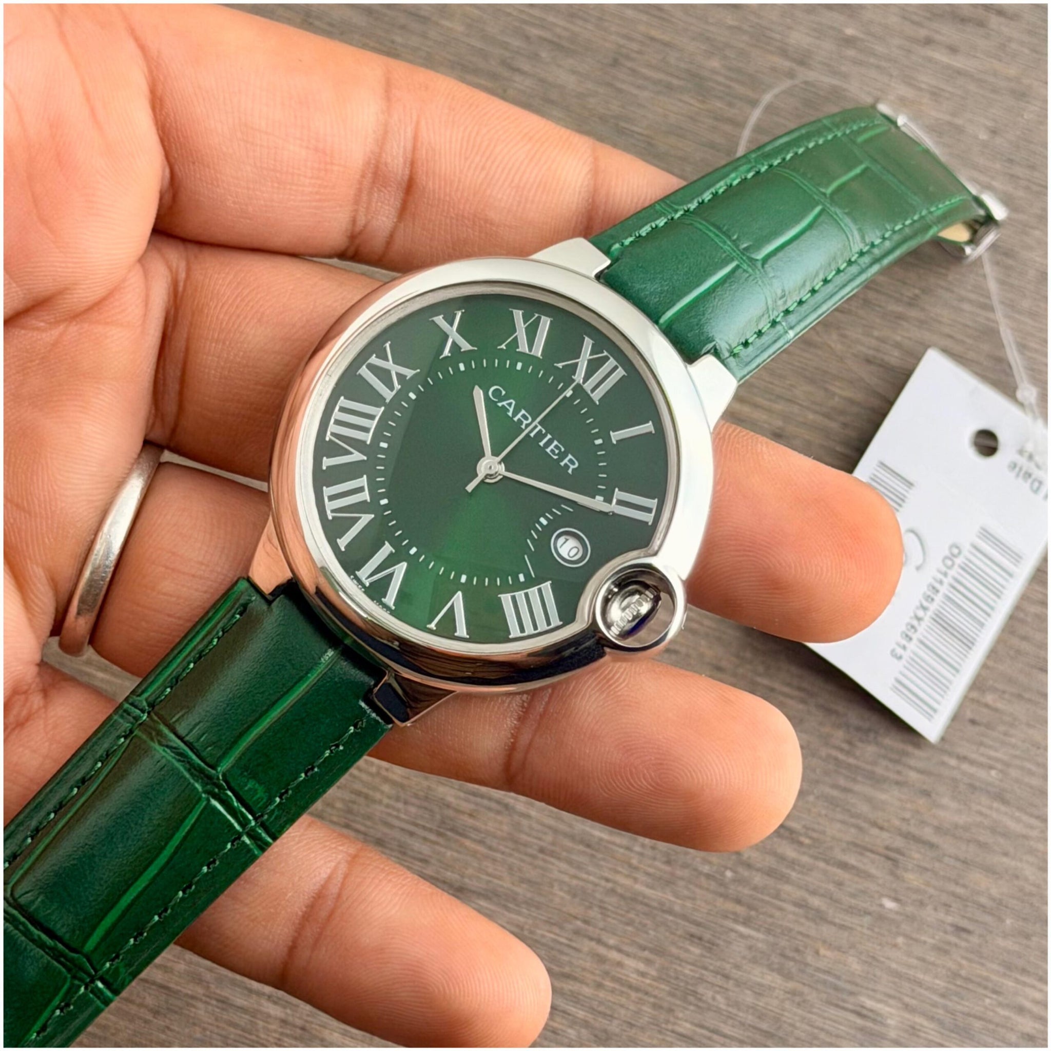Cartier Ballon Bleu Green Leather Edition