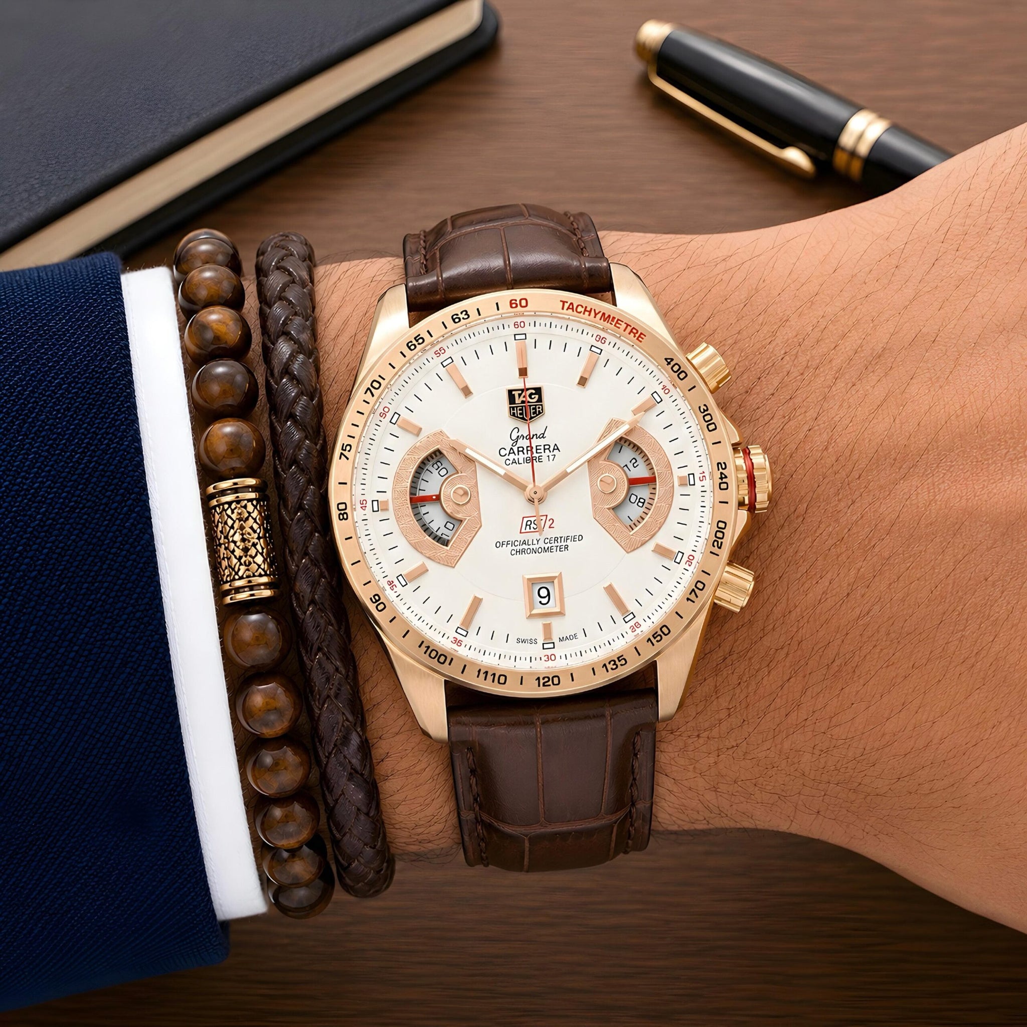 TAG Heuer Grand Carrera White Dial Calibre 17
