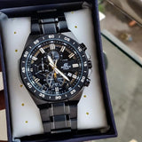 Edifice Casio Black Chronograph