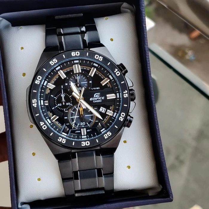 Edifice Casio Black Chronograph