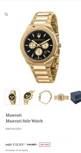 Maserati Stile R8873642001 Quartz