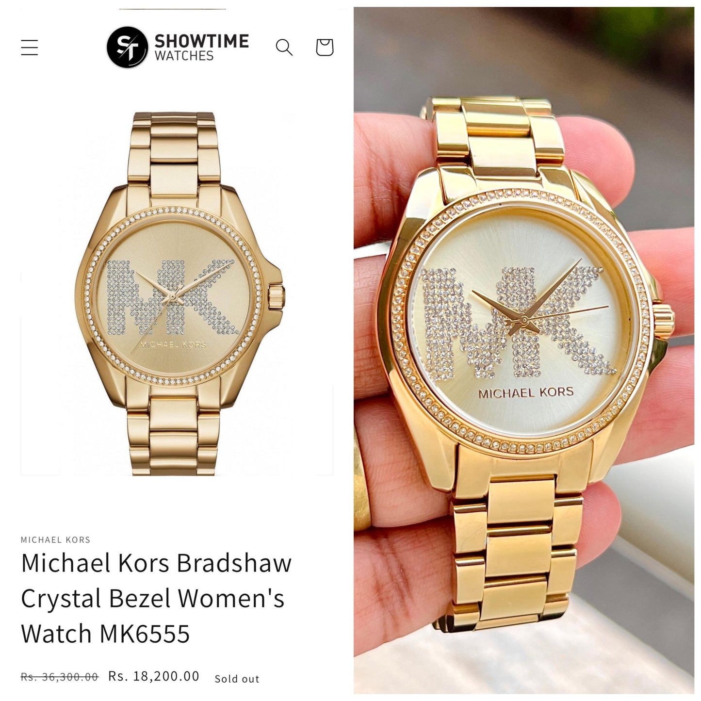 Michael Kors Bradshaw Golden MK6555