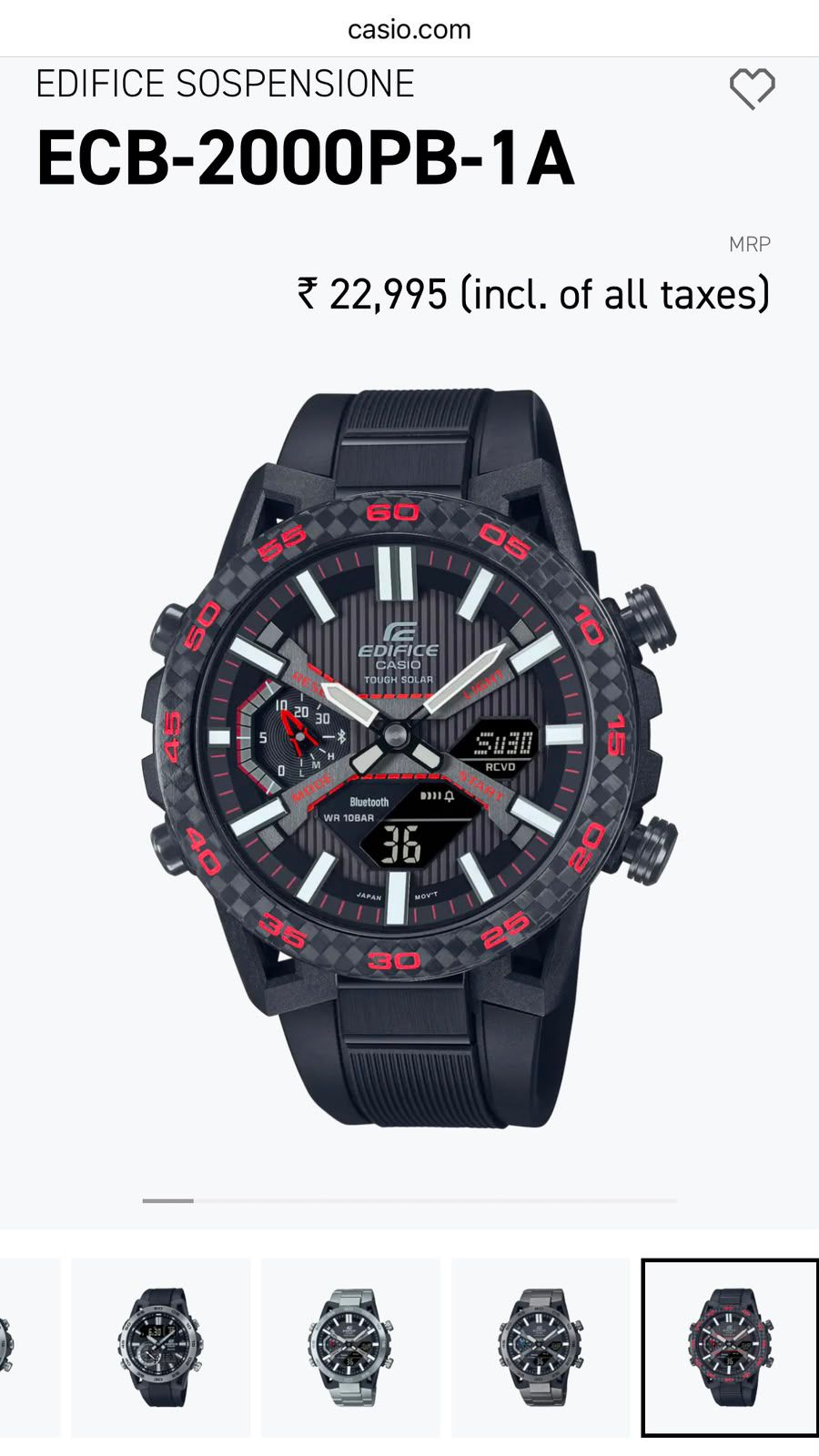 Edifice Casio ECB-2000PB-1A
