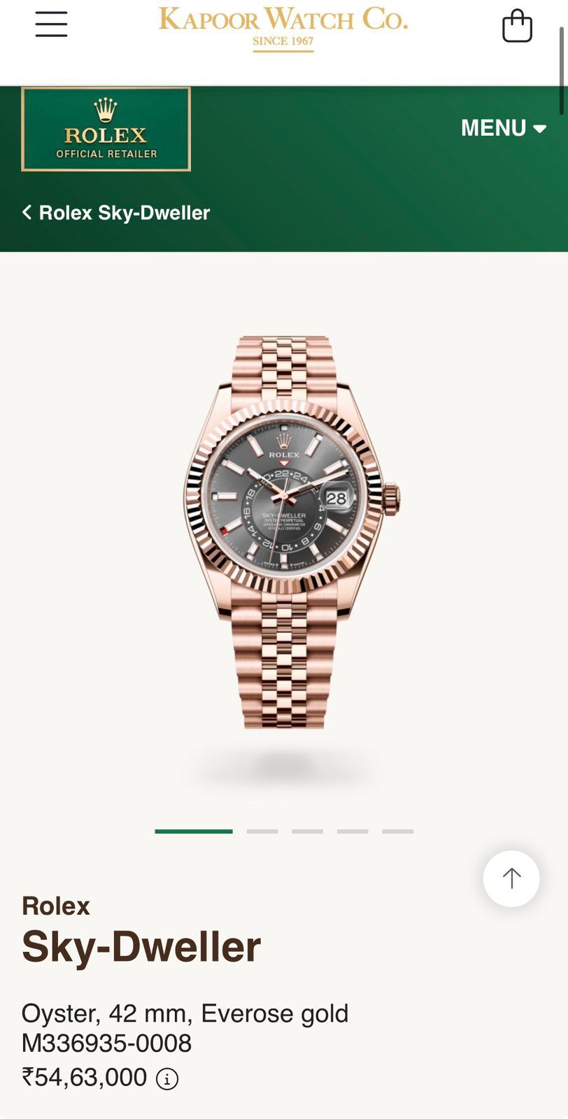 Rolex Sky-Dweller Rosegold