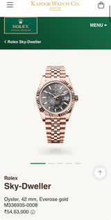 Rolex Sky-Dweller Rosegold