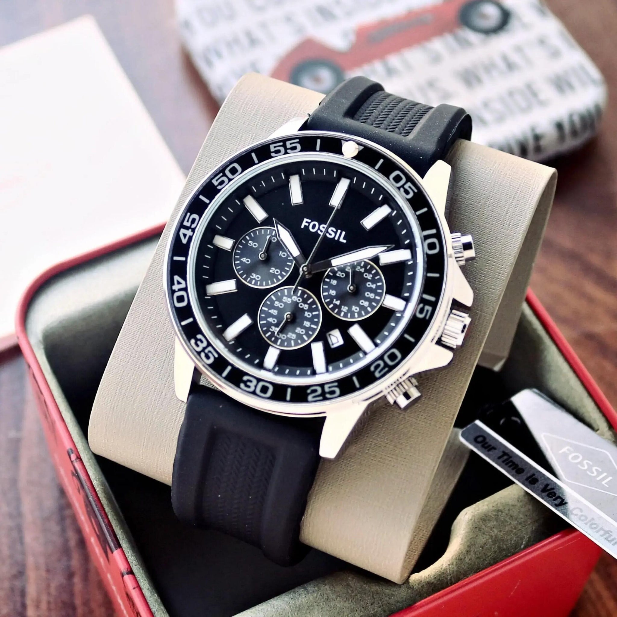 Fossil Bannon Quartz Black Dial