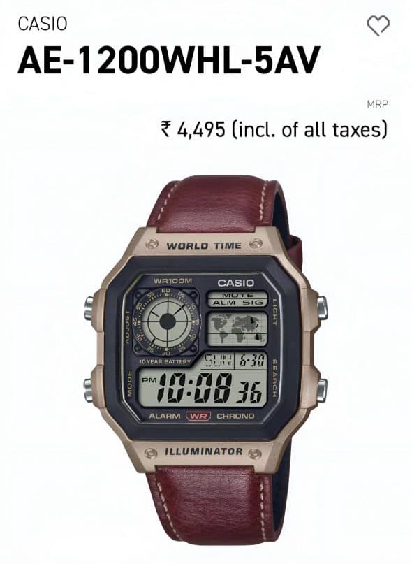 Casio Vintage Digital Edition For Mens