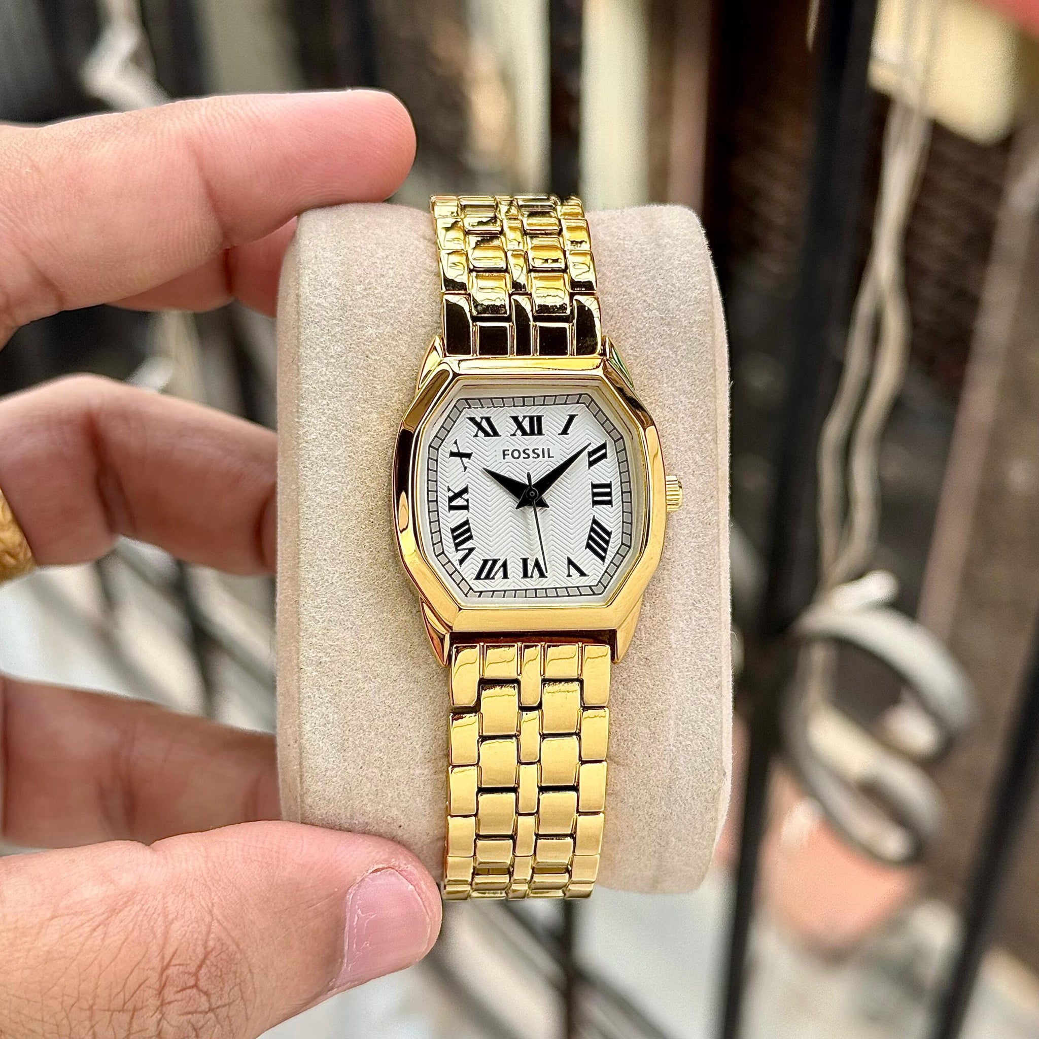 Fossil Harlow Gold Quartz