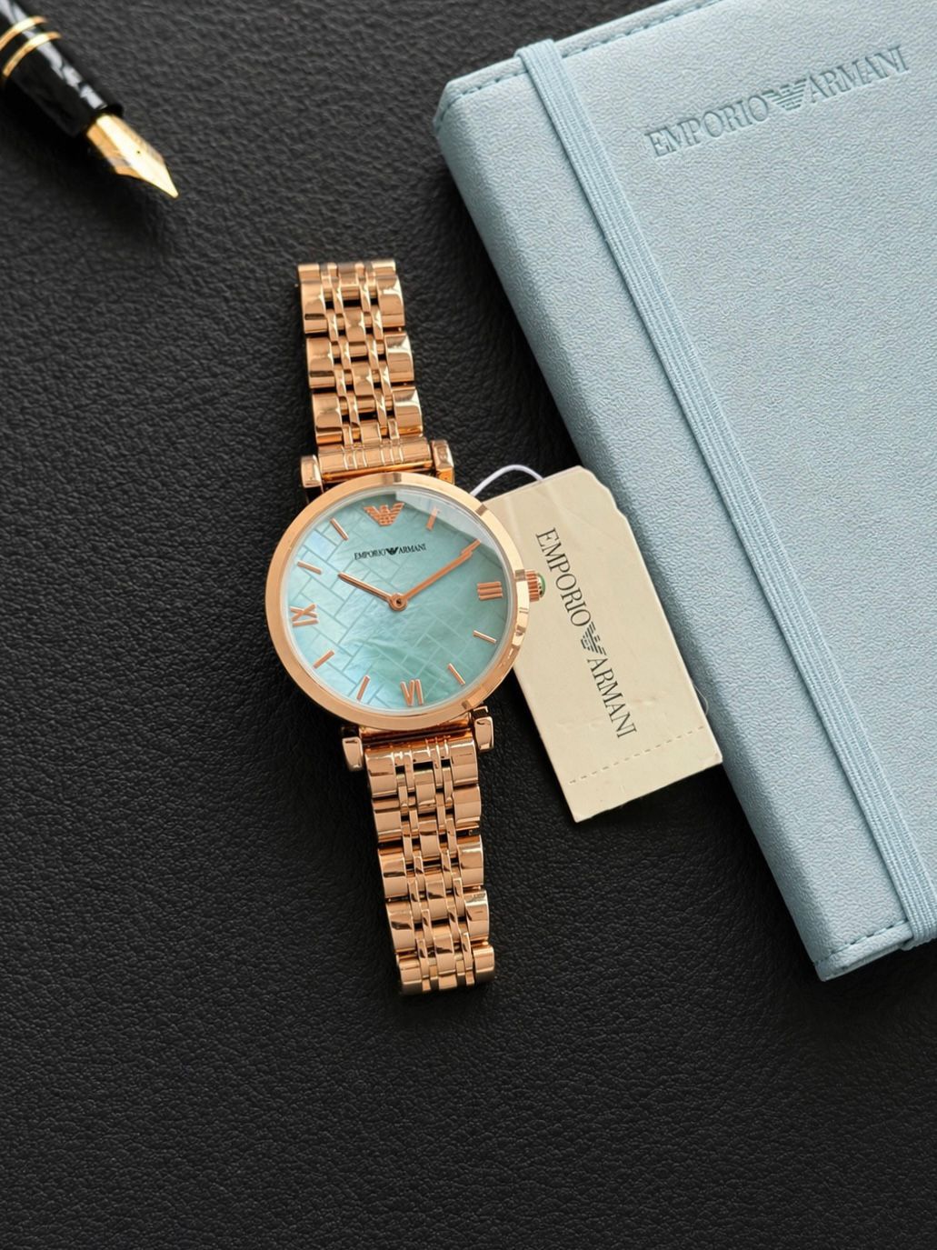 Emporio Armani Slim Ice Blue Dial