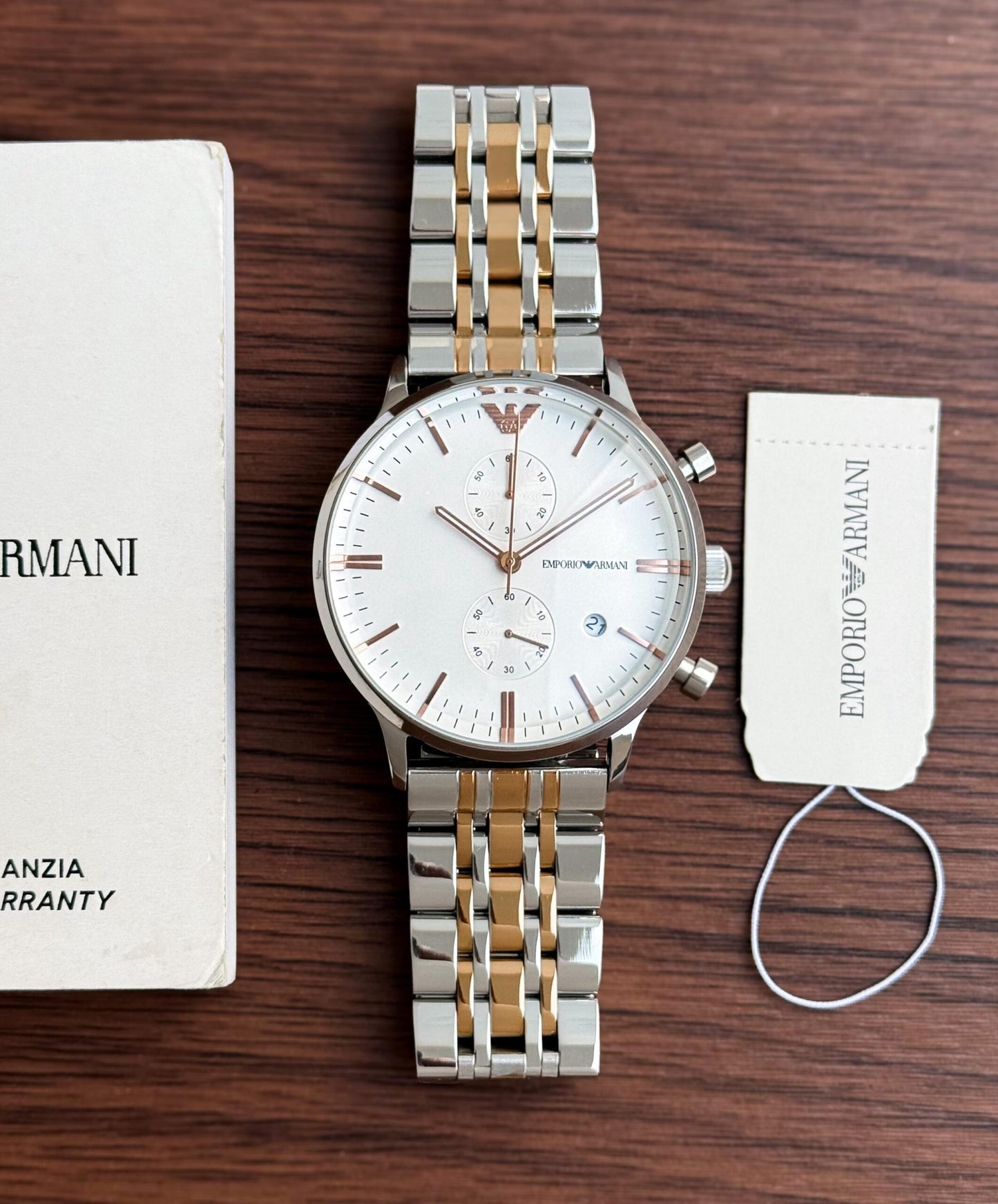 Emporio Armani Slim White Dial