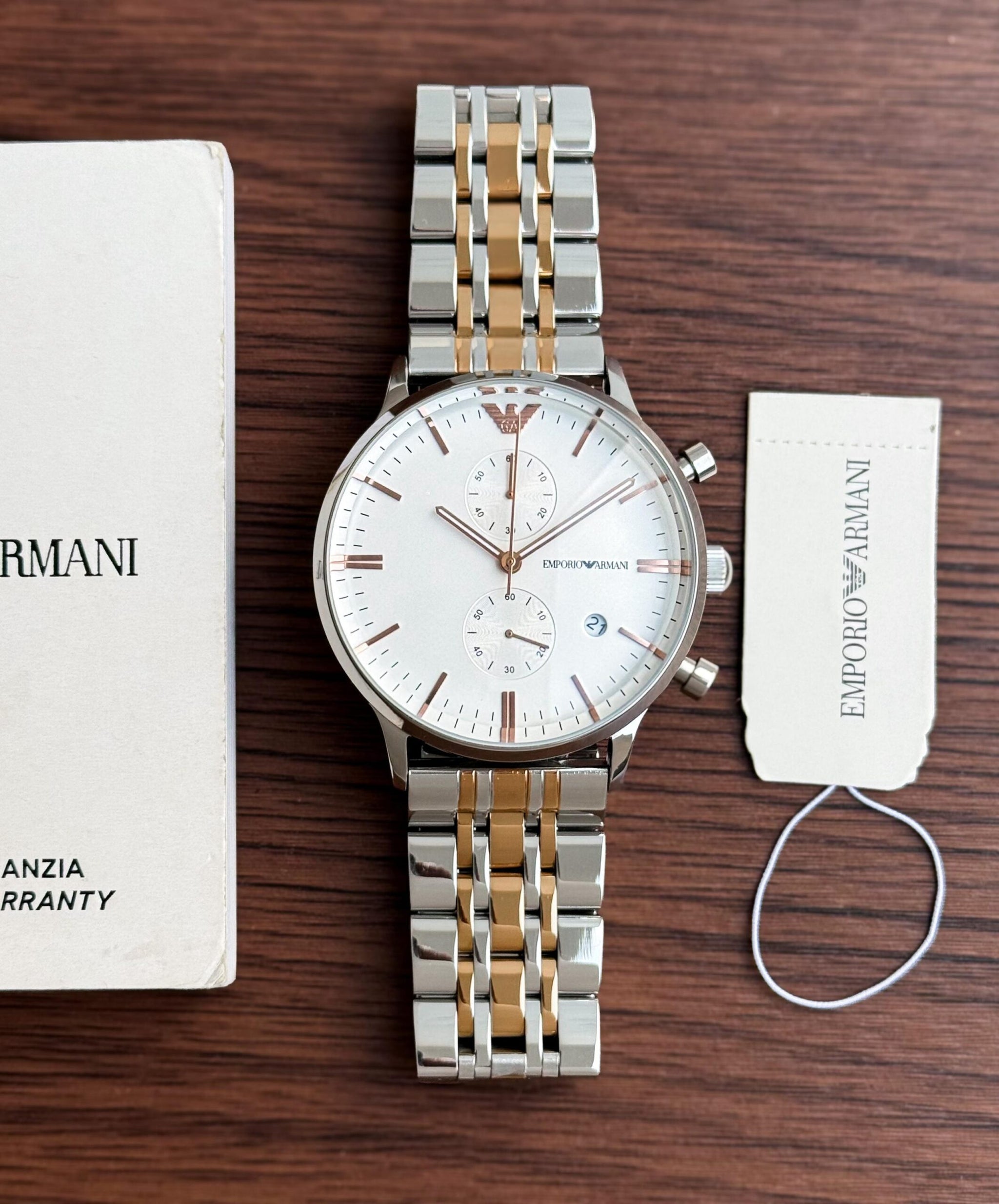 Emporio Armani Slim White Dial