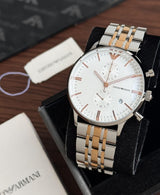 Emporio Armani Slim White Dial