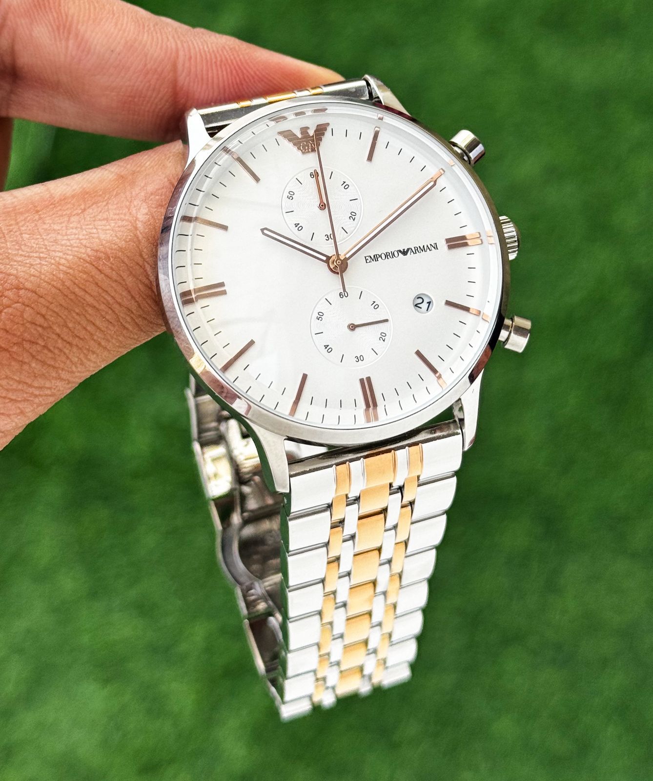 Emporio Armani Slim White Dial