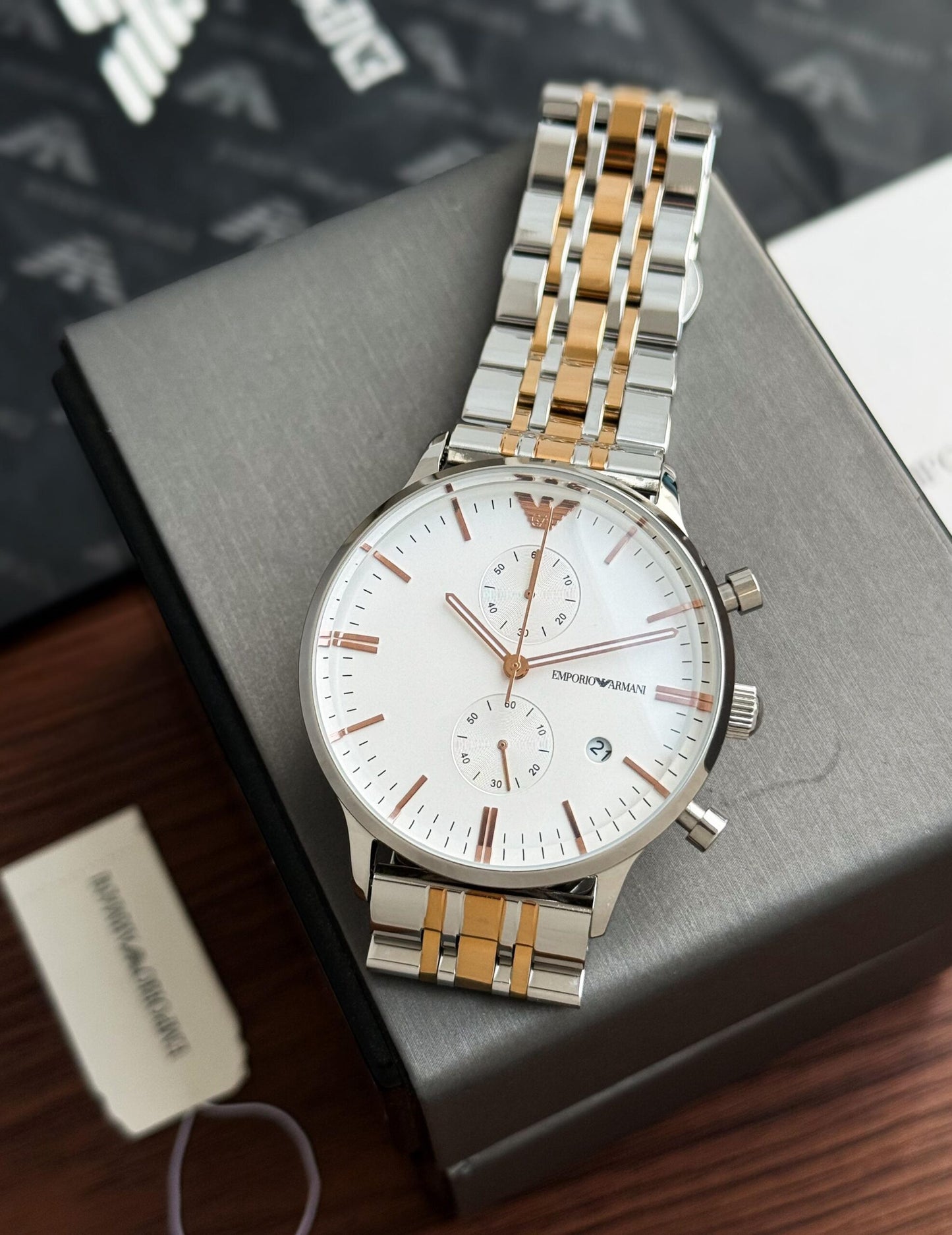Emporio Armani Slim White Dial