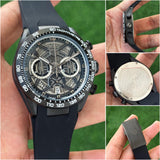 Tag Heuer White And Black Chronograph