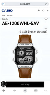 Casio AE-1200WHL-5AV Digital Watch