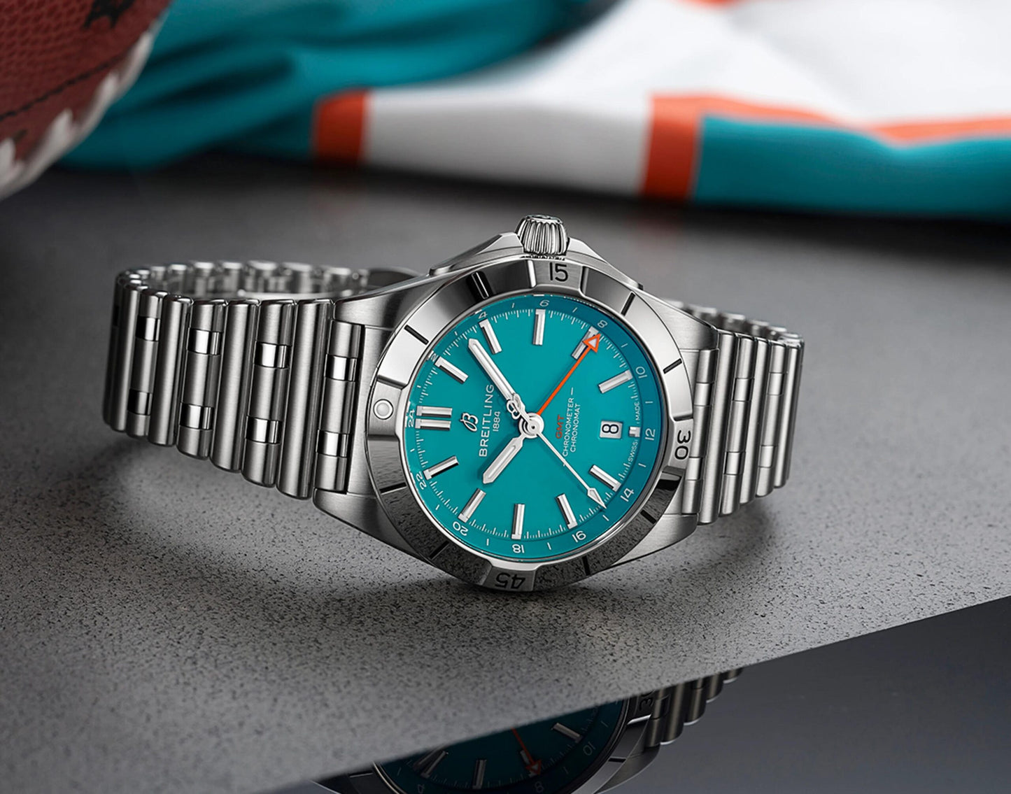 Breitling Chronomat GMT-40 Miami Dolphins Edition