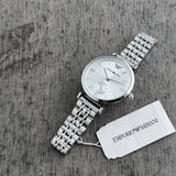 Emporio Armani Silver &amp; White Dial