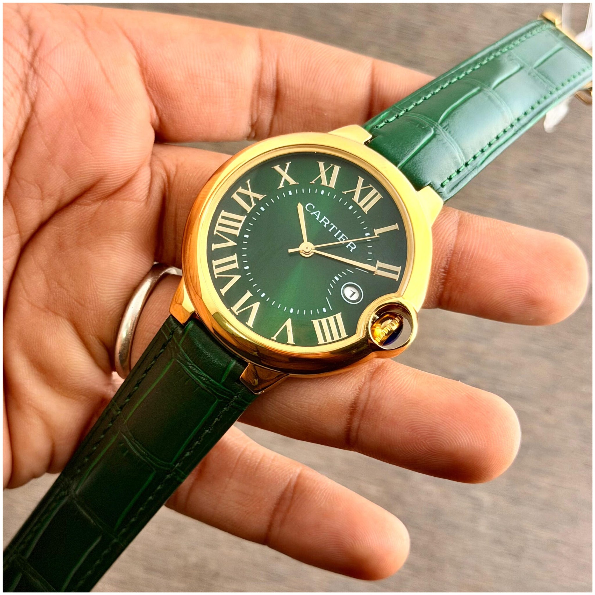 Cartier Ballon Bleu Green Dial