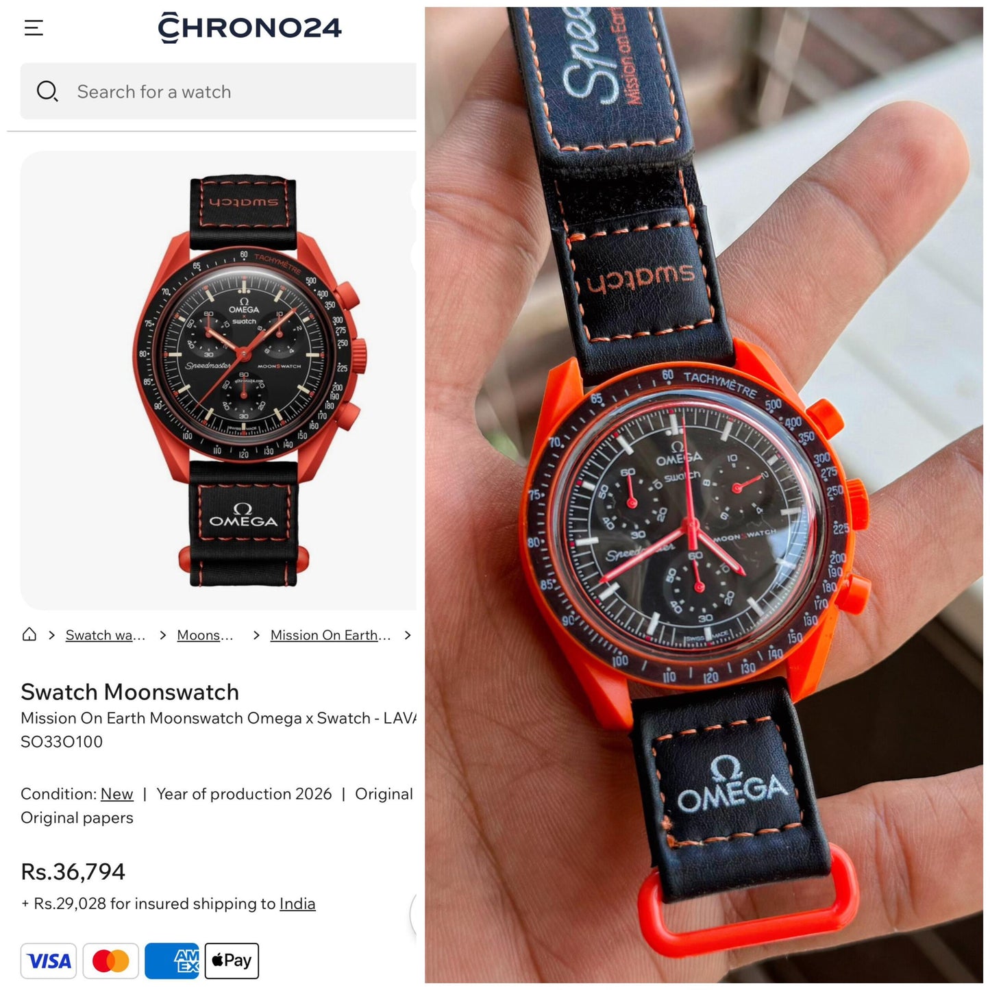 Omega Swatch Moonswatch Mission To Earth