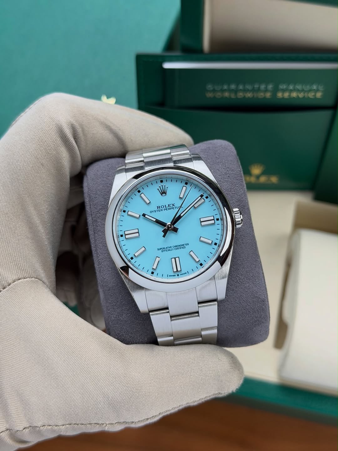 Rolex Oyster Perpetual Tiffany Blue
