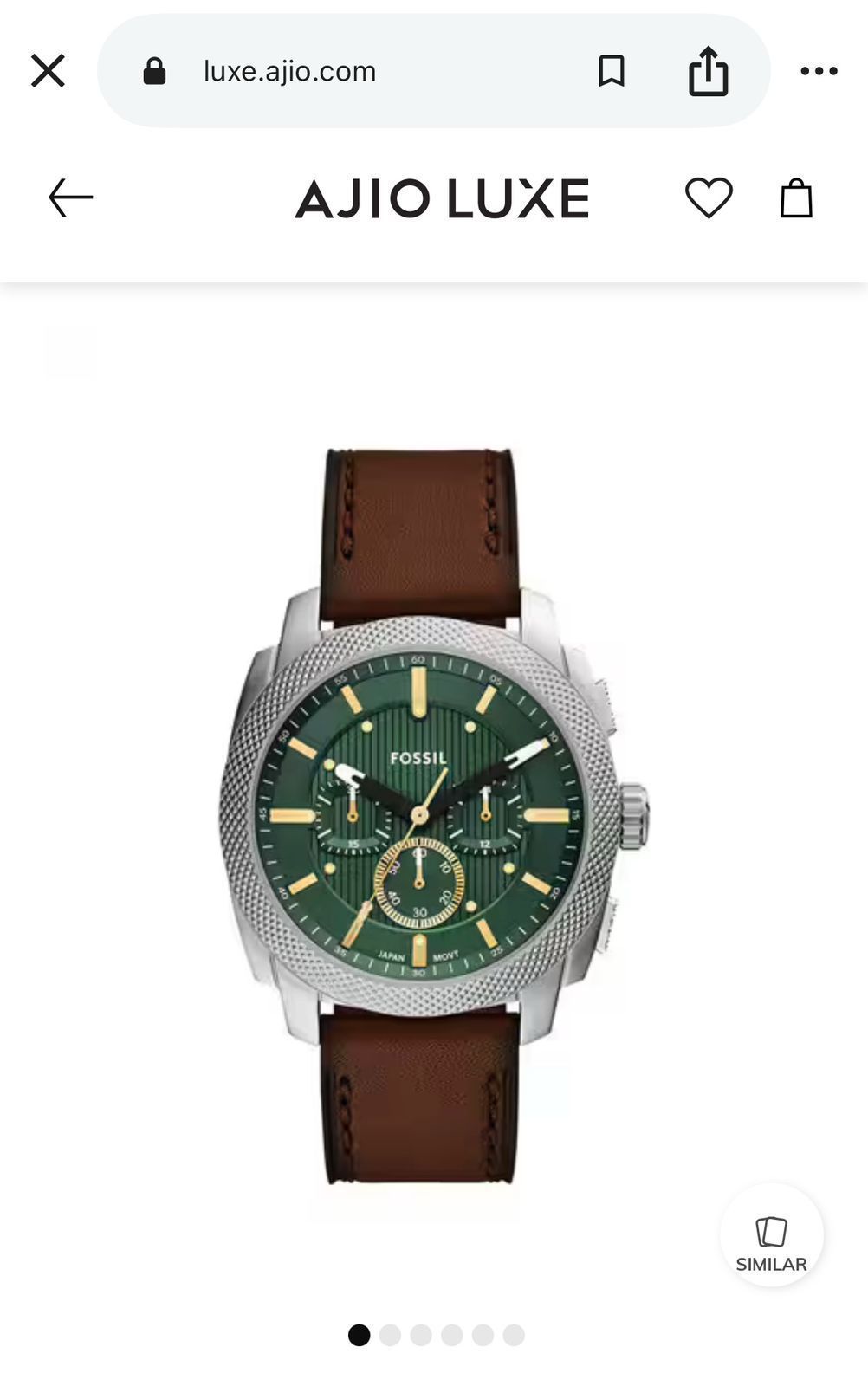 Fossil Classic Green Chronograph