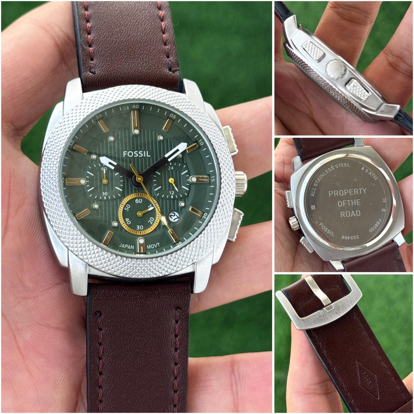 Fossil Classic Green Chronograph