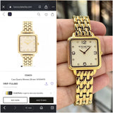 Coach Cass Ivory White Quartz