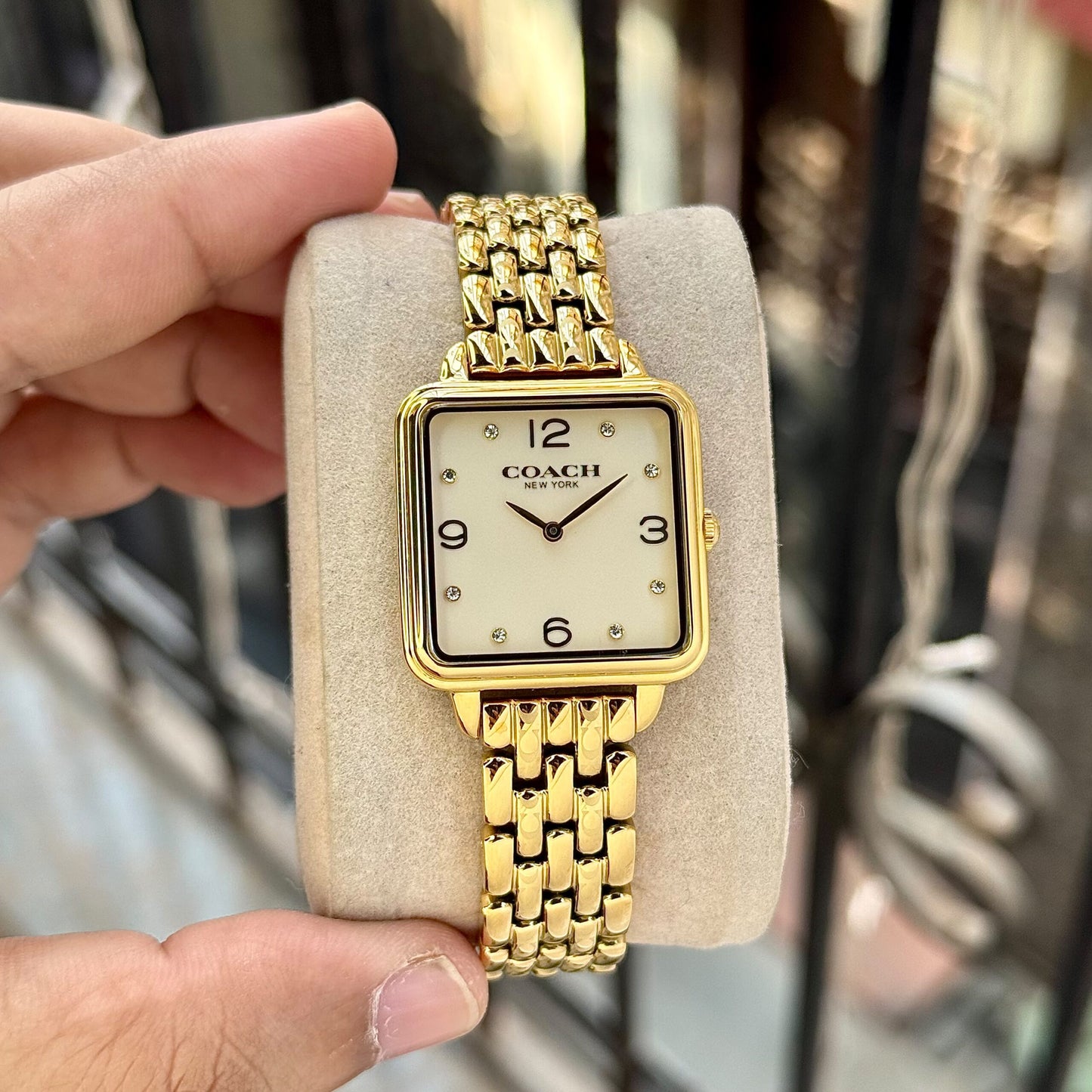 Coach Cass Ivory White Quartz